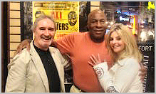 Marion & Harry with boxing legend Earnie Shavers at the Wynn Hotel Las Vegas...