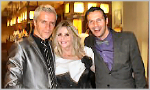 A rose between two thorns...Marion with Justin & Colin...