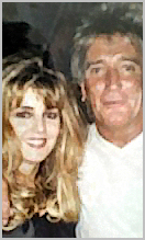 Marion with old rocker Rod Stewart...